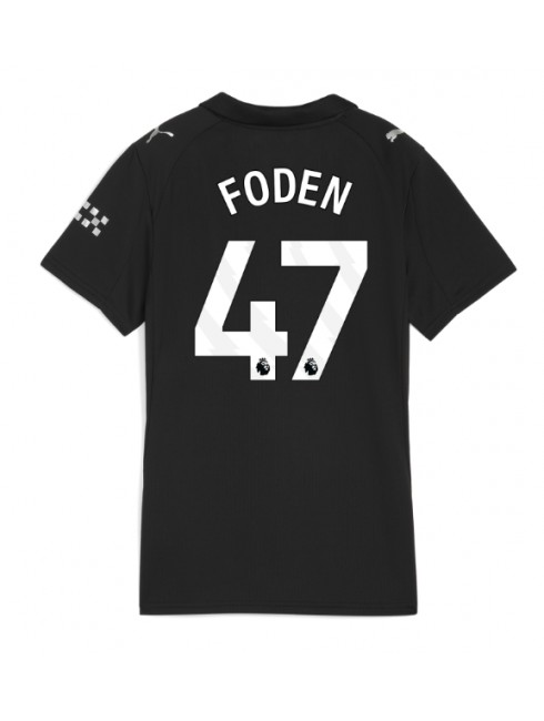 Manchester City Phil Foden #47 Replika Borta Kläder Dam 2025-26 Kortärmad Manchester City Phil Foden #47 Replika Borta Kläder Dam 2025-26 Kortärmad